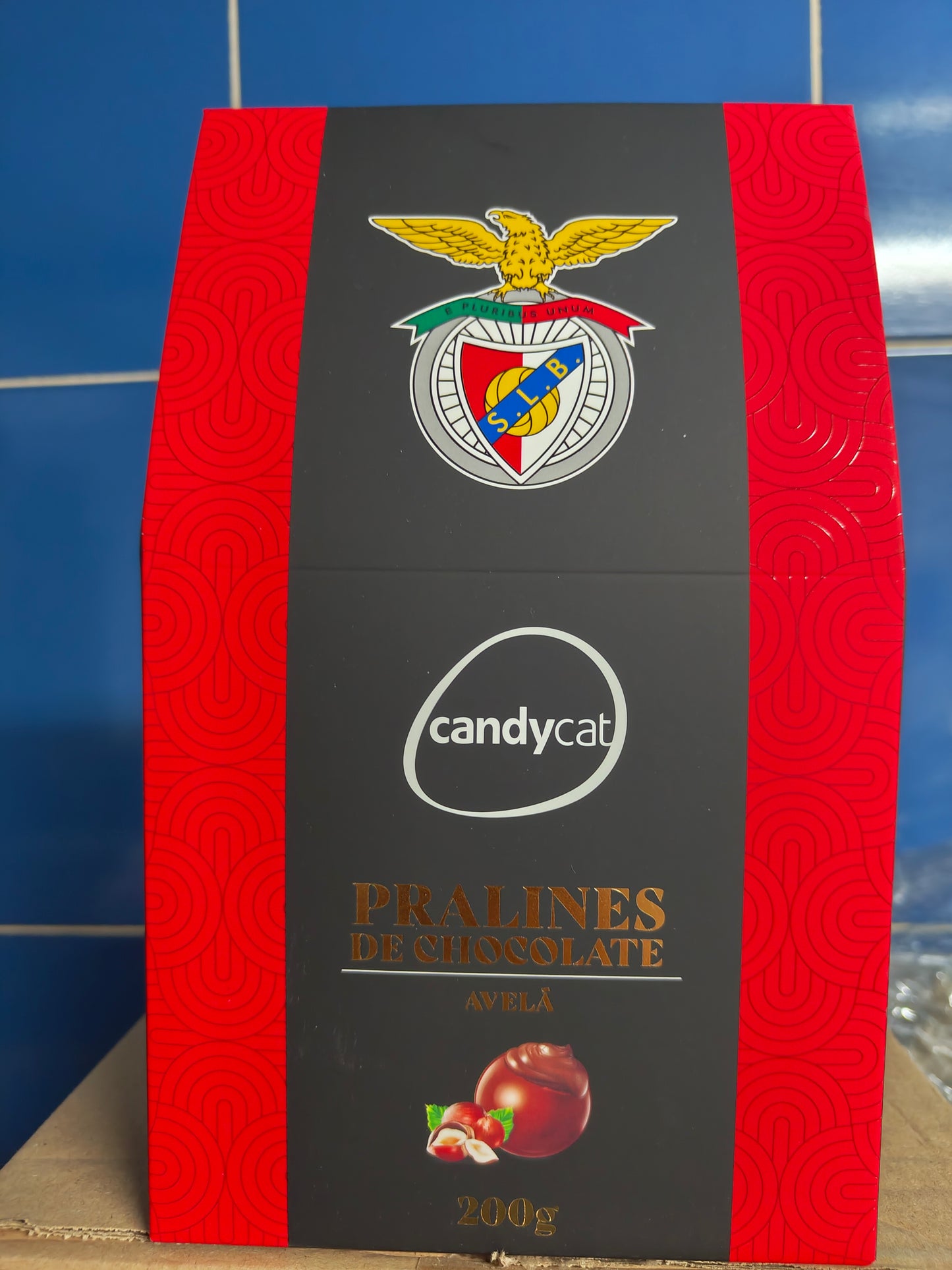 Caixa de bombons do Benfica Candycat 200g