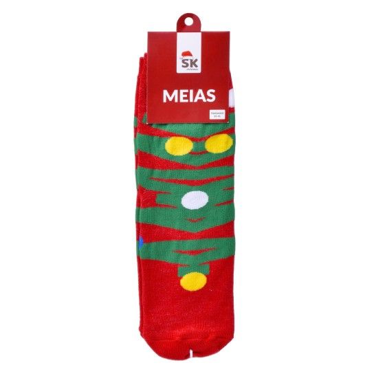 Meias de Senhora de Natal Tamanho 35-41