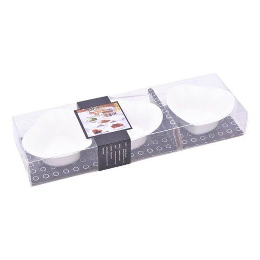 Prato de Aperitivos em Formato de Coração 3 uni