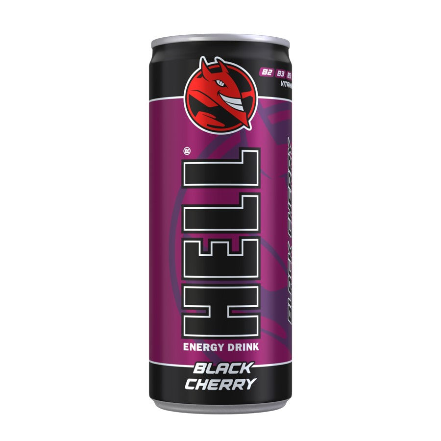 Bebida Energética Hell Black Cherry Lata25 Cl