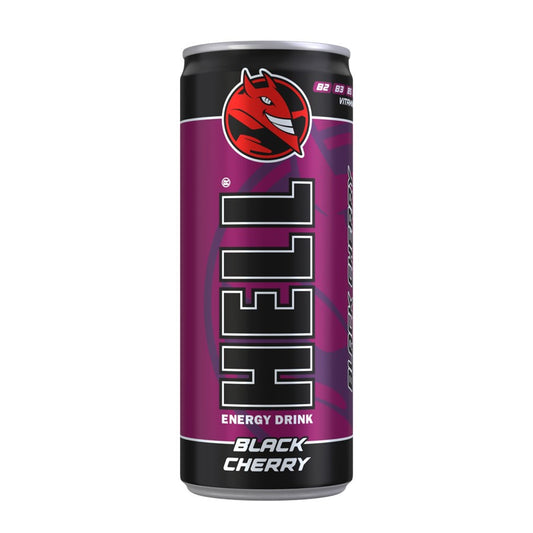 Bebida Energética Hell Black Cherry Lata25 Cl