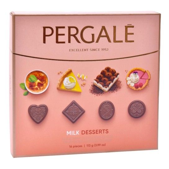 Bombons Pergale Milk Desserts 113G