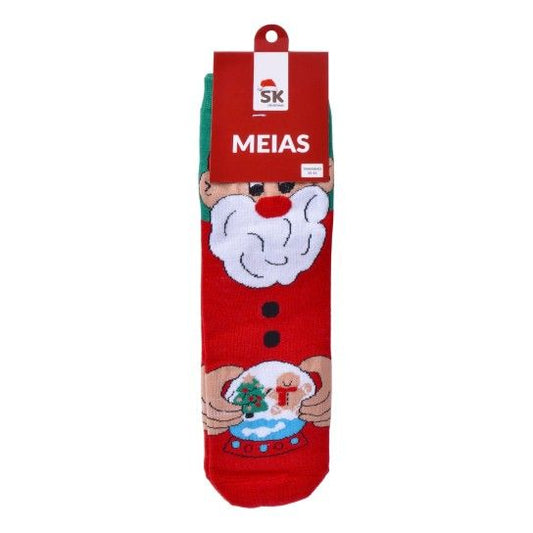 Meias de Senhora de Natal Tamanho 35-41