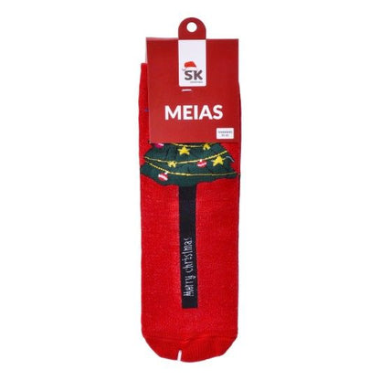 Meias de Senhora de Natal Tamanho 35-41