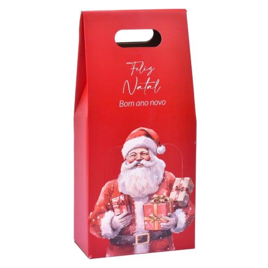 Caixa de Presente Para Garrafas Natal