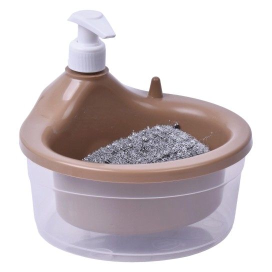 Kit Dispensador C/esfregão Plástico