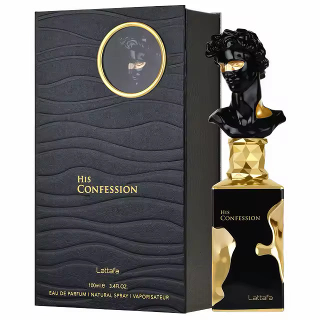 Lattafa His Confession Black (para Homem)