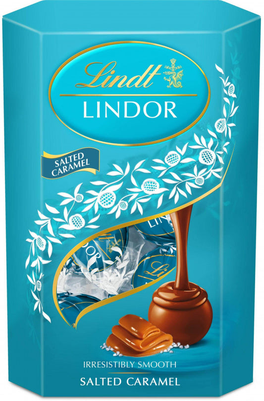 Bombons Lindt Chocolate de Leite e Caramelo Salgado 200g