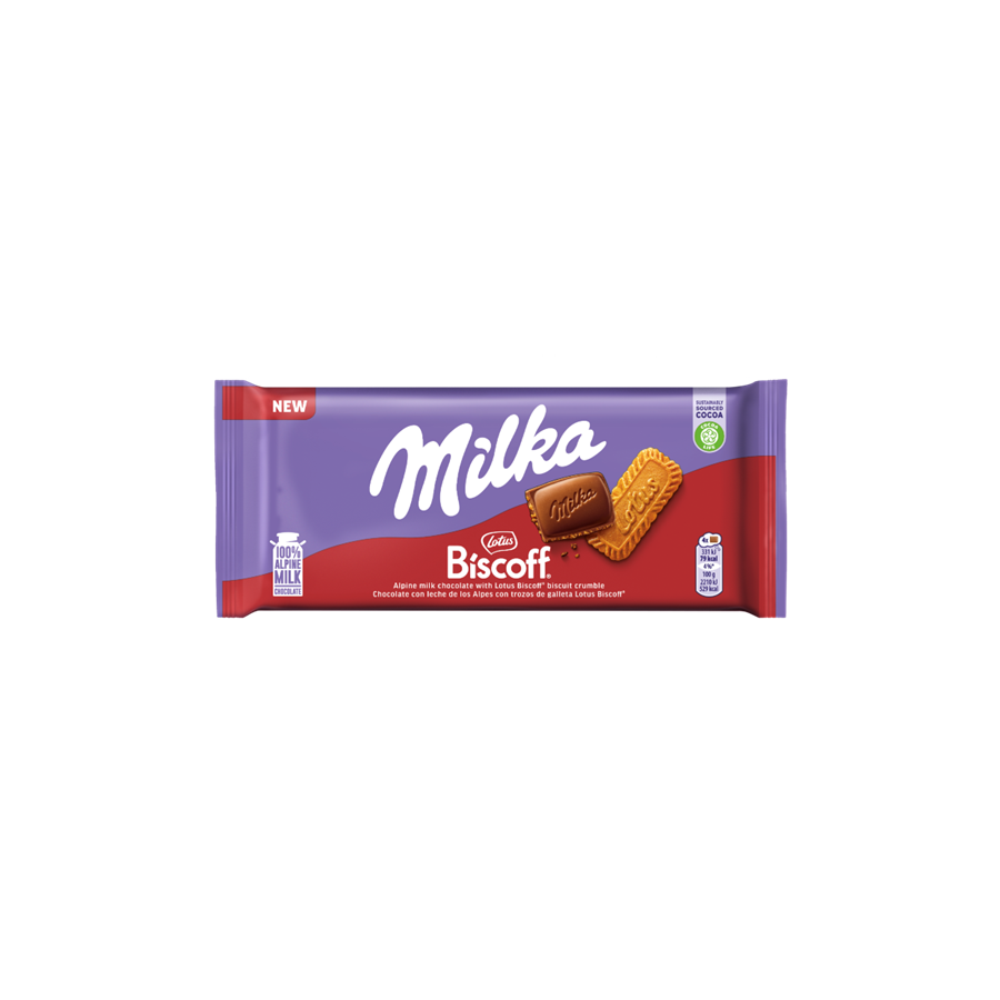 Tablete Milka Biscoff 100 G