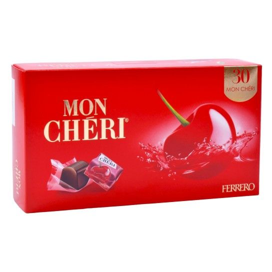 MON CHERI Bombons de Chocolate com Licor e Cereja T30 315g