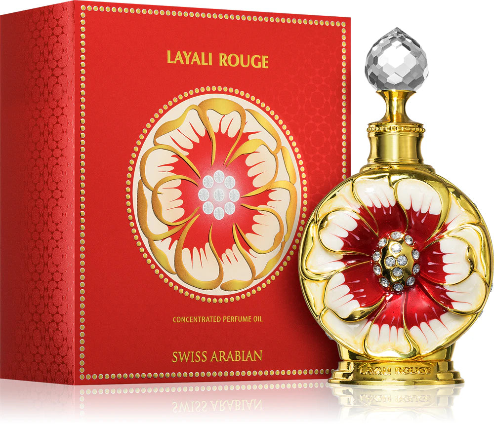 Swiss Arabian Layali Rouge óleo perfumado (Para Mulher)