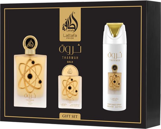 Lattafa coffret tharwah gold