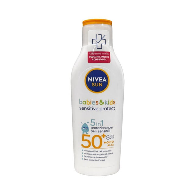 Protetor Solar Nivea Kids Sensitive 200ML FP50+