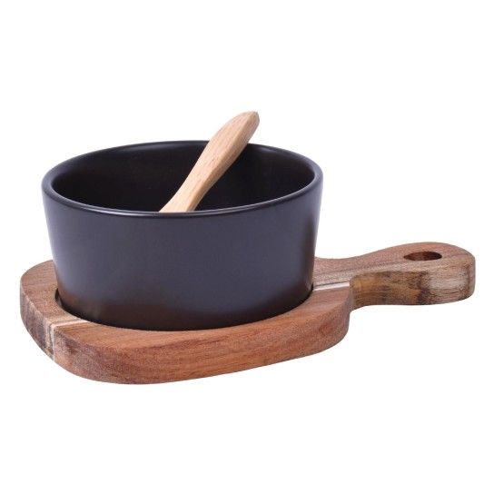Tabua Bambu C/taça+colher