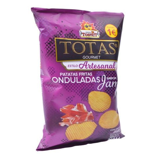 Batatas Fritas TOTAS Presunto Onduladas 100G