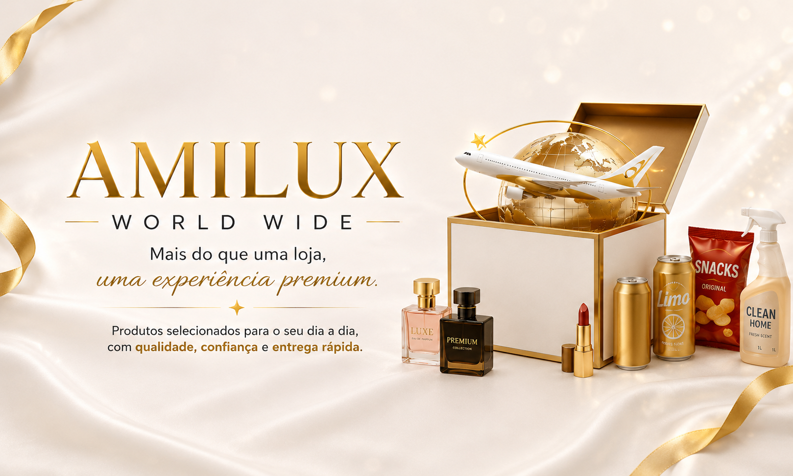 Amilux WorldWide, uma experiência premium com produtos selecionados.